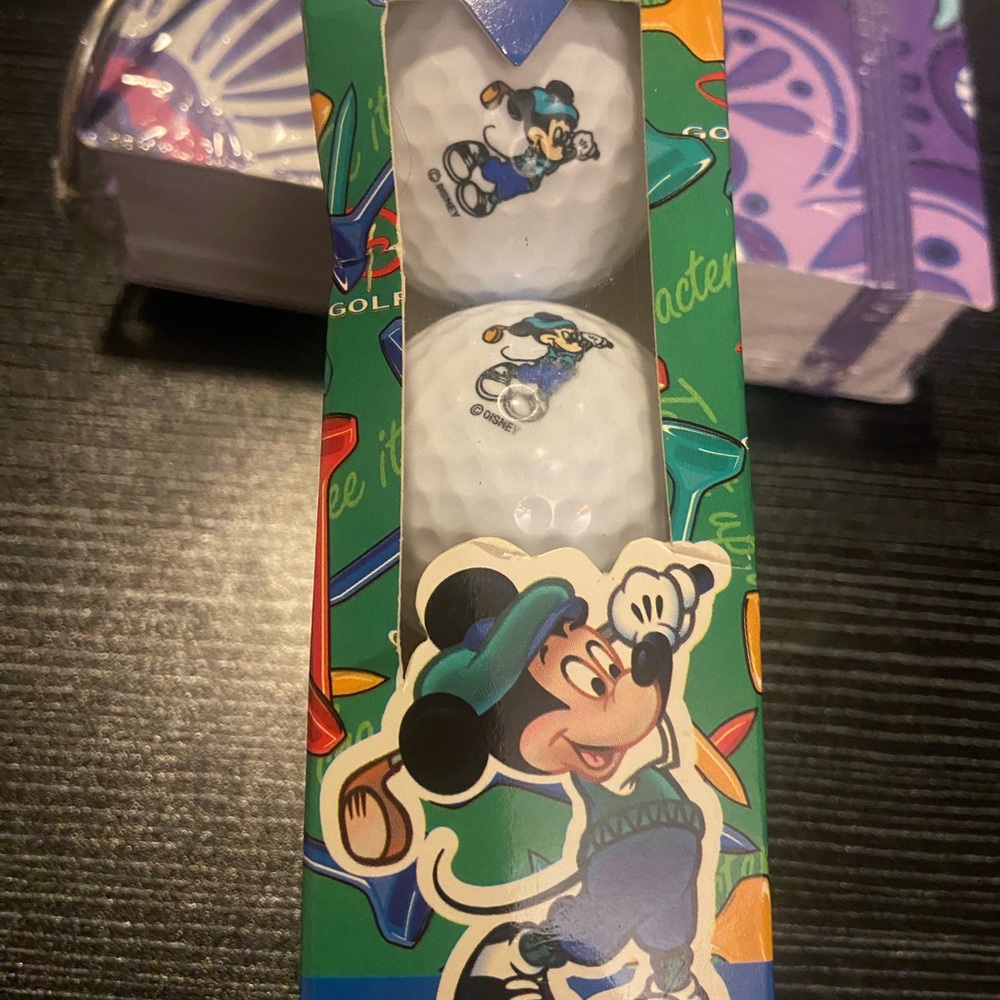 Disney Character Collection Golf Balls - Blue and Orange